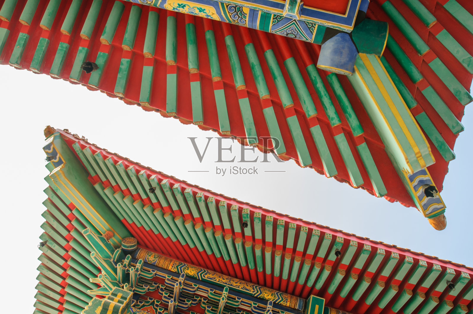 中式传统屋顶照片摄影图片