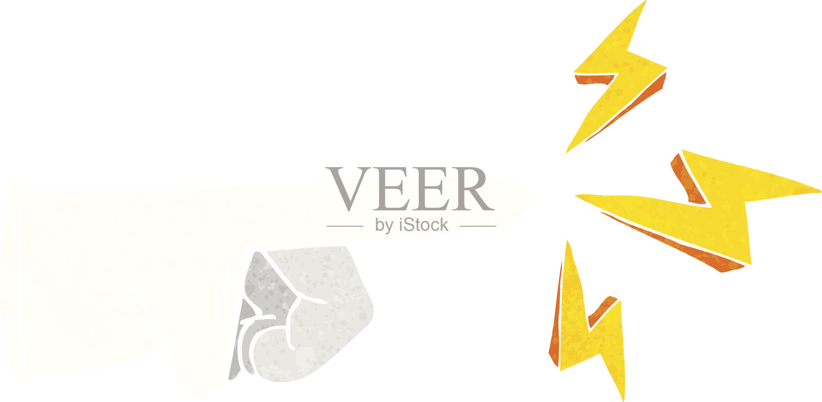 卡通橡胶手套戳插画图片素材