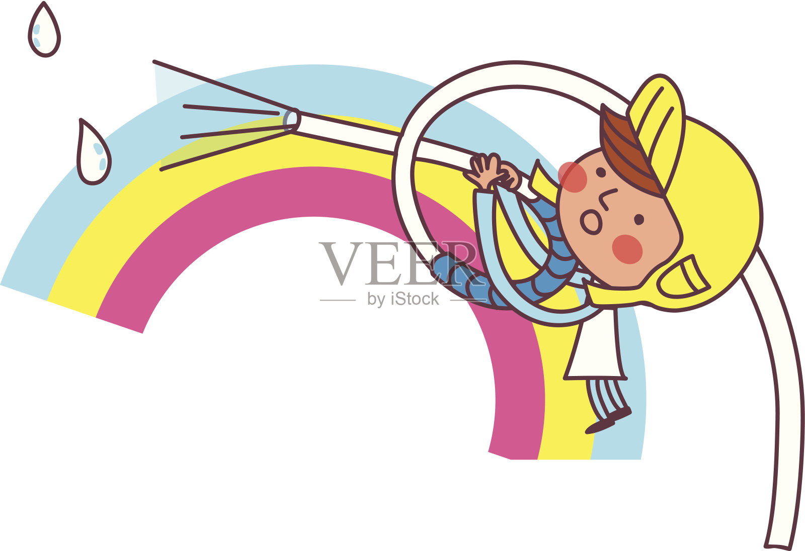 男孩的观点插画图片素材