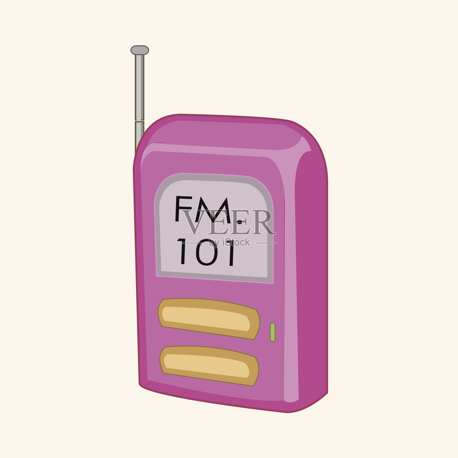 电台主题元素向量，eps插画图片素材