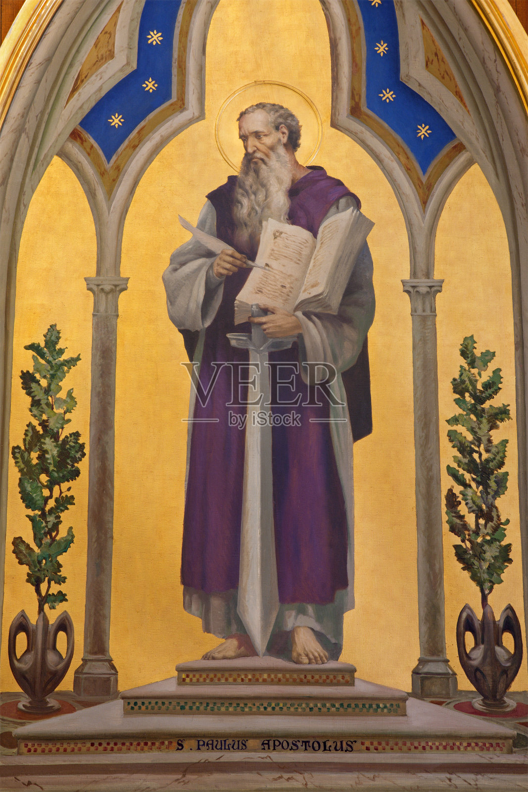 耶路撒冷-使徒保罗的画像照片摄影图片