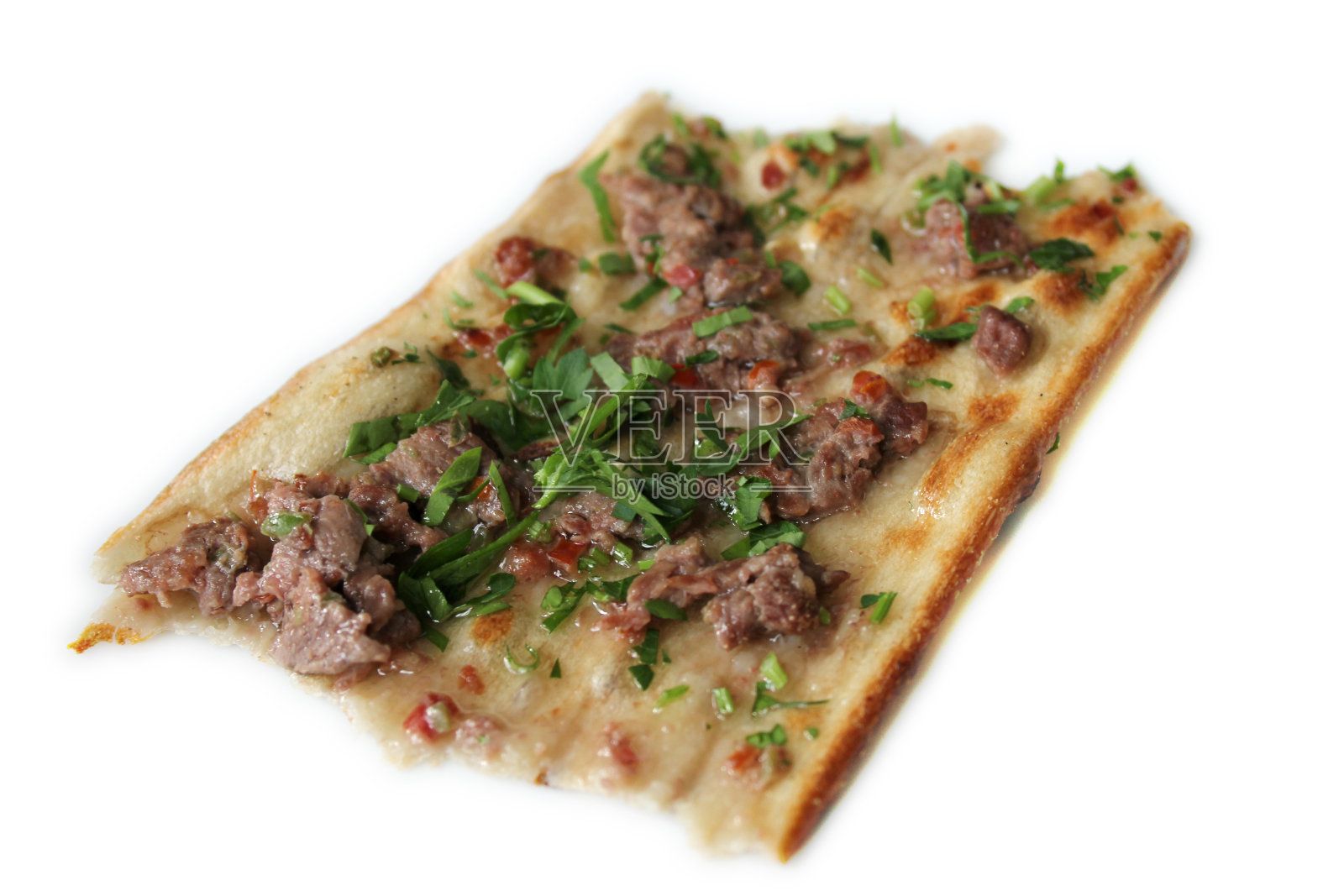 土耳其的披萨,Etliekmek照片摄影图片