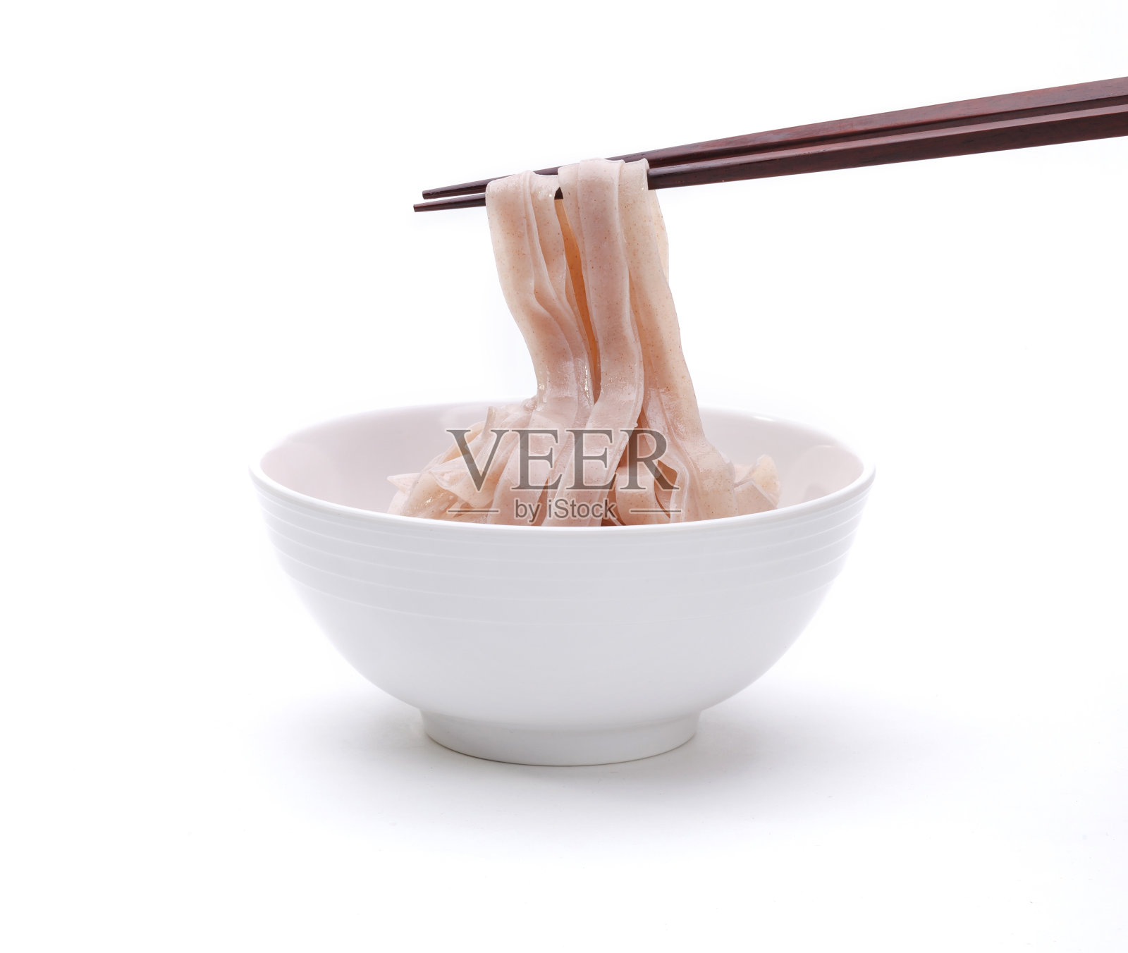 糙米粉在碗中用筷子隔离照片摄影图片