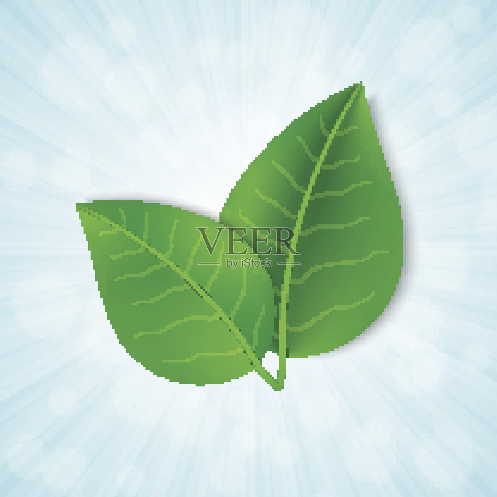 绿叶背景设计元素图片