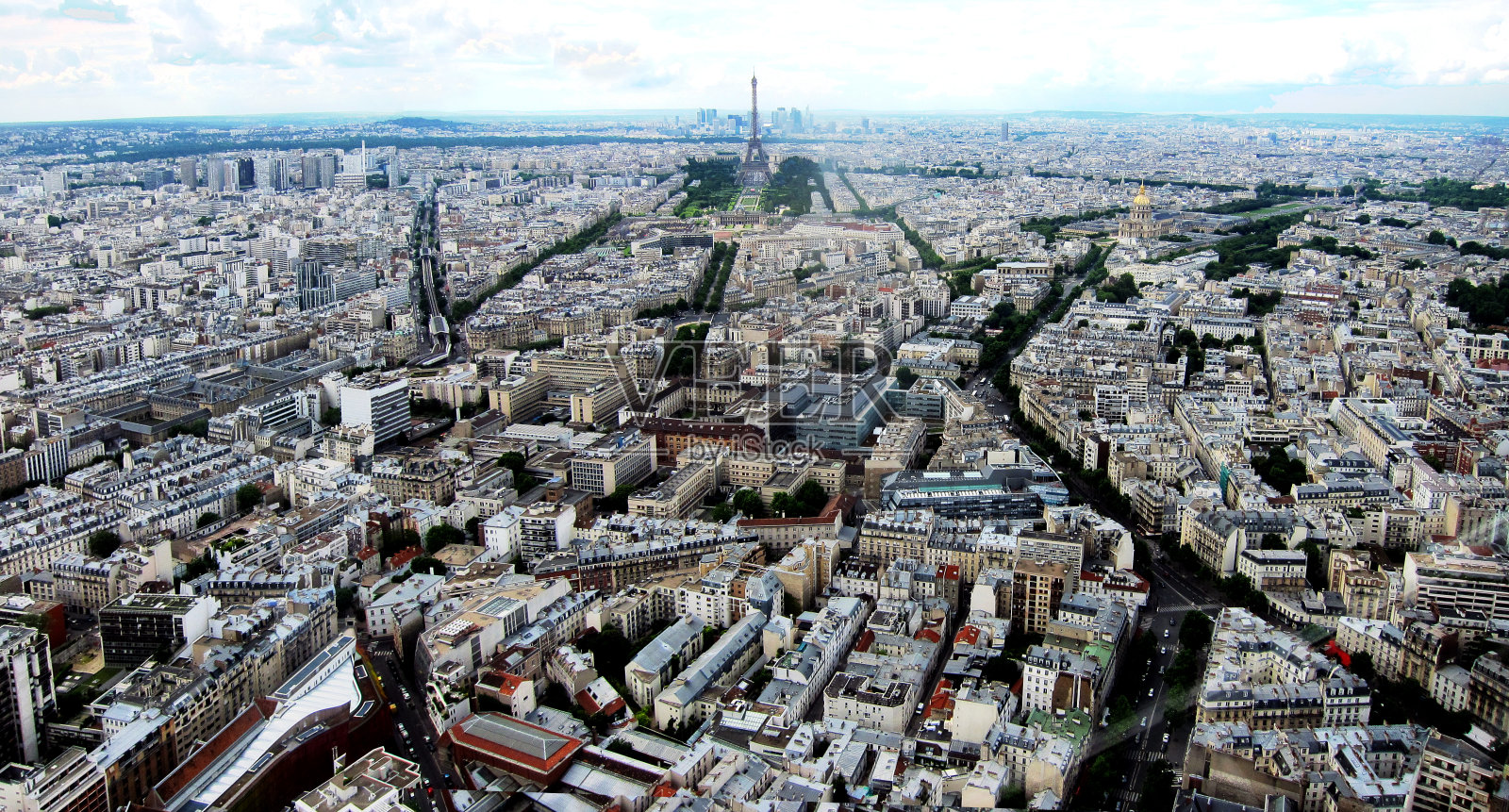 鸟瞰巴黎照片摄影图片