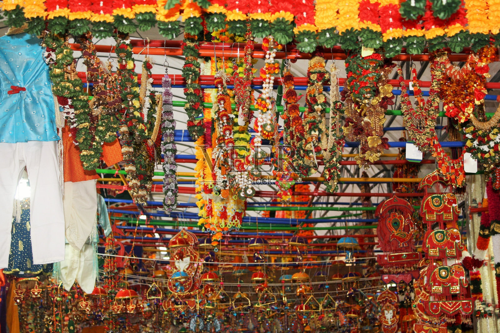 卧底排灯节市场在新加坡照片摄影图片