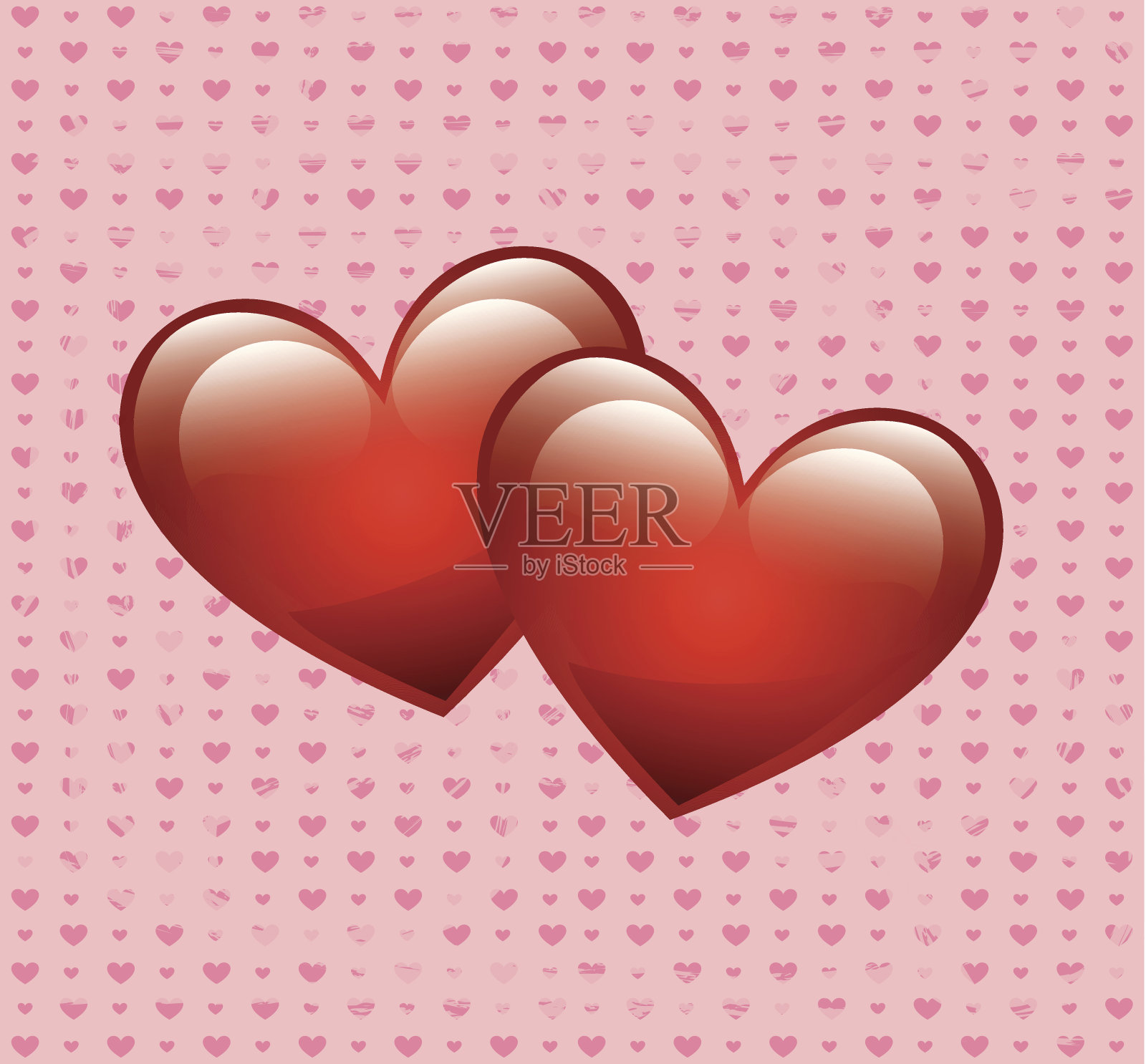 爱的心插画图片素材