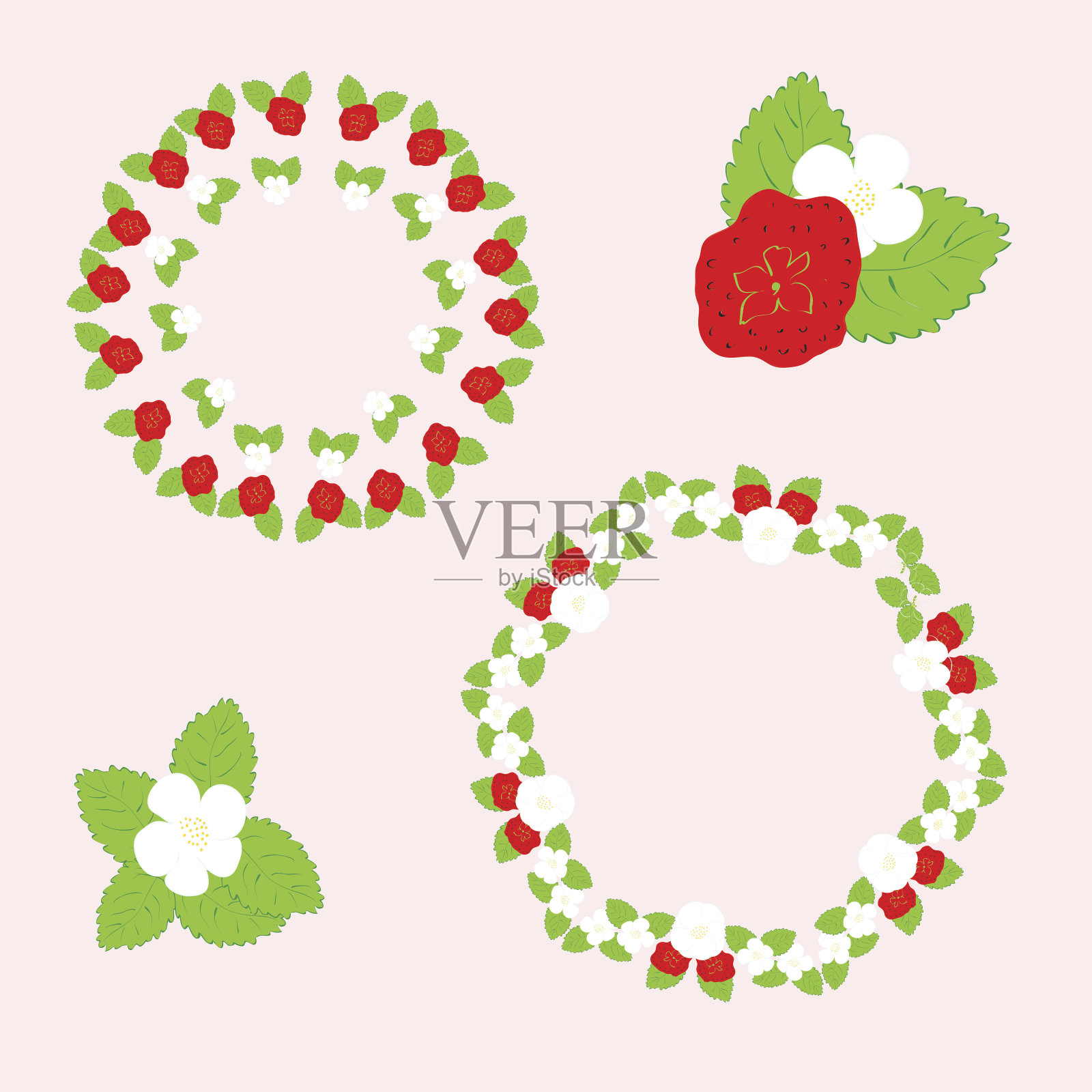 框架的草莓设计元素图片