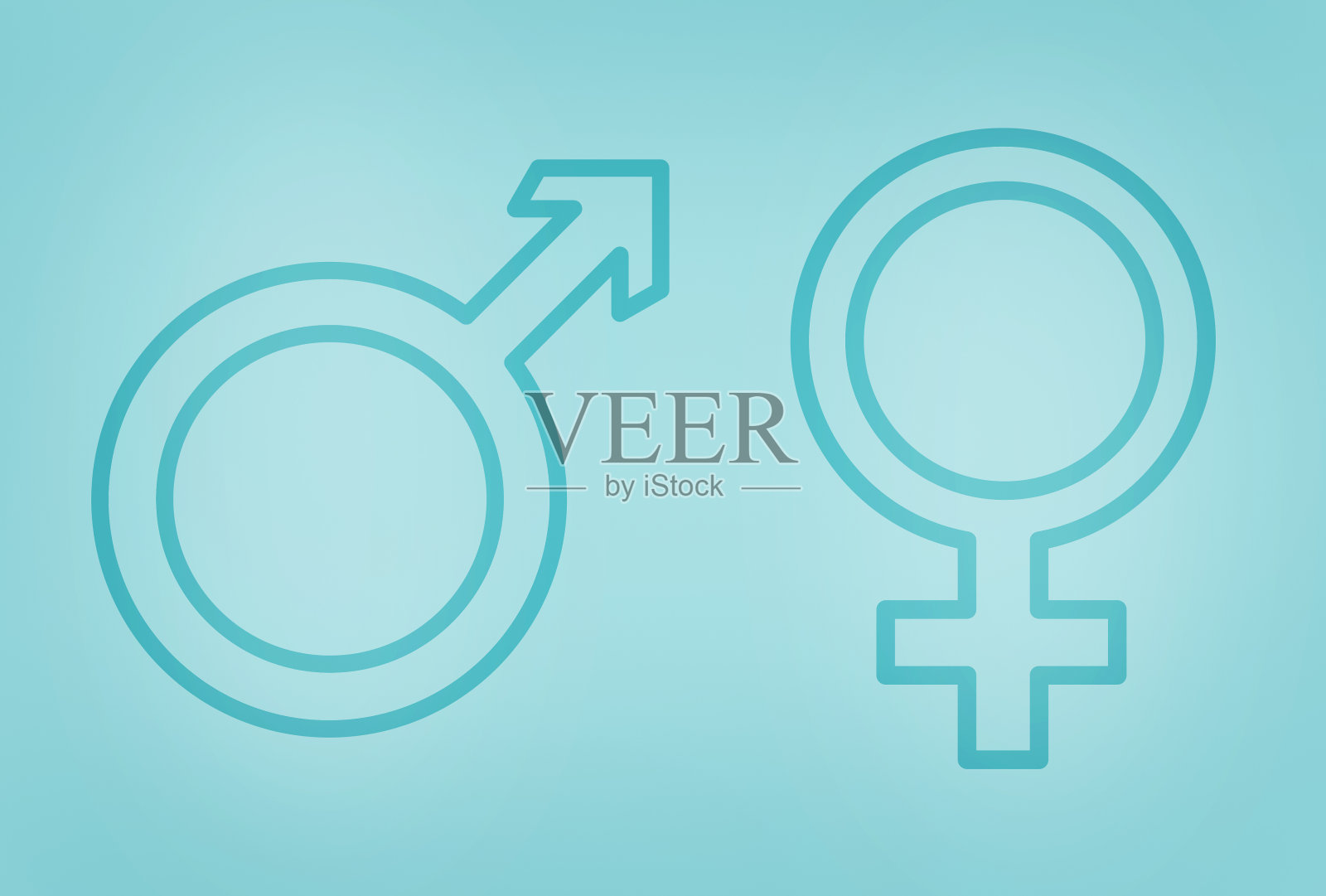 男性和女性的性别象征照片摄影图片