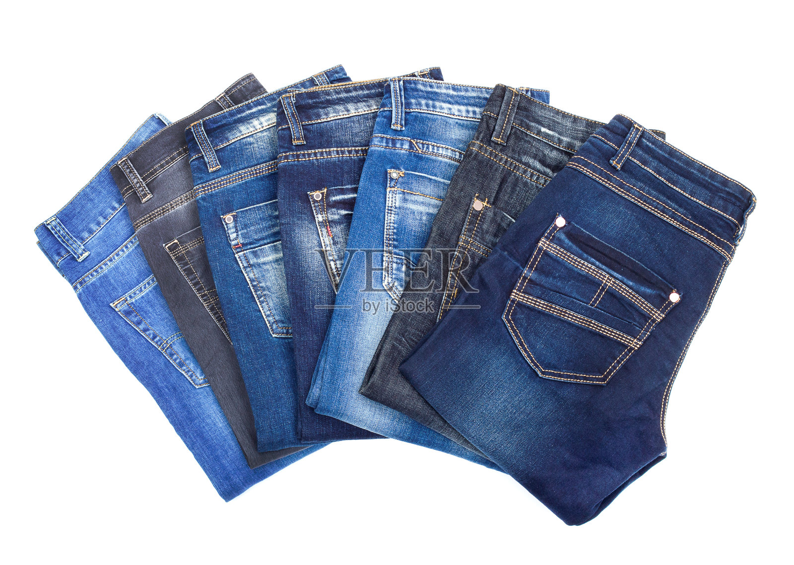 白色背景的牛仔裤，白色背景的牛仔裤照片摄影图片