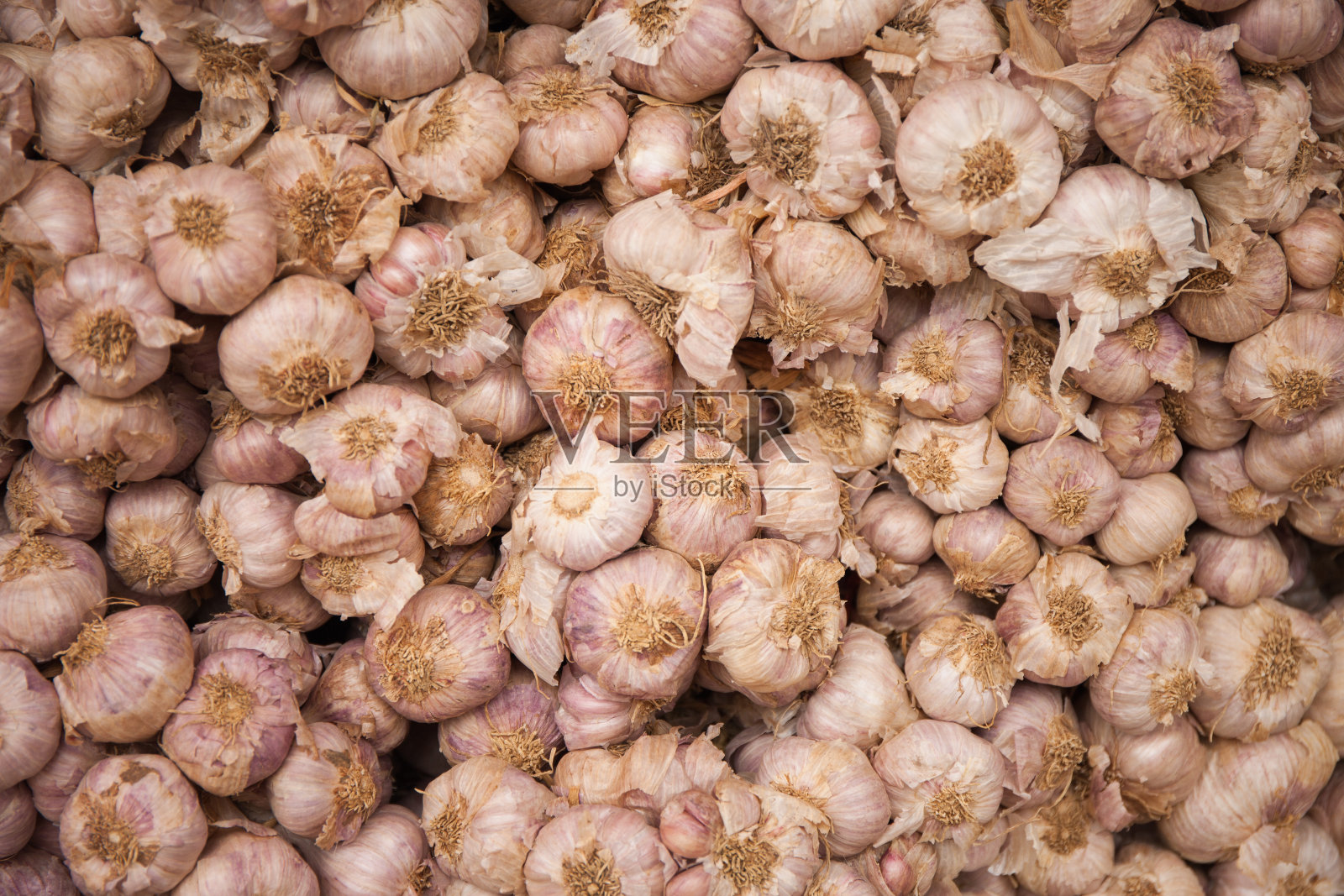 泰国市场蒜头堆照片摄影图片