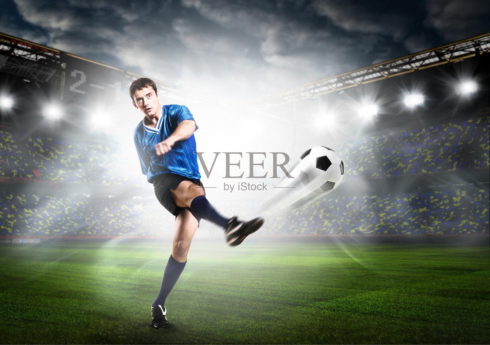 足球运动员照片摄影图片