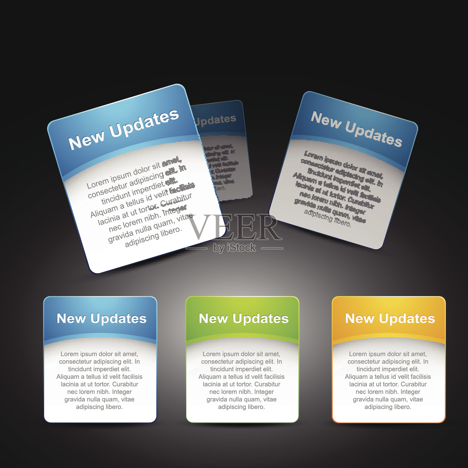 矢量网页元素放置在您的网站插画图片素材