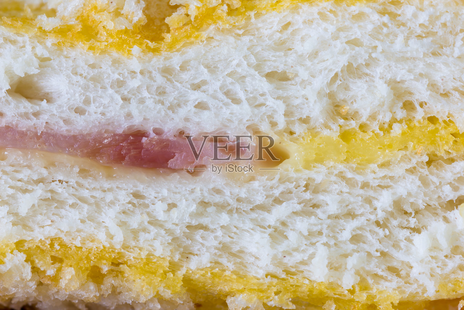 火腿芝士三明治照片摄影图片