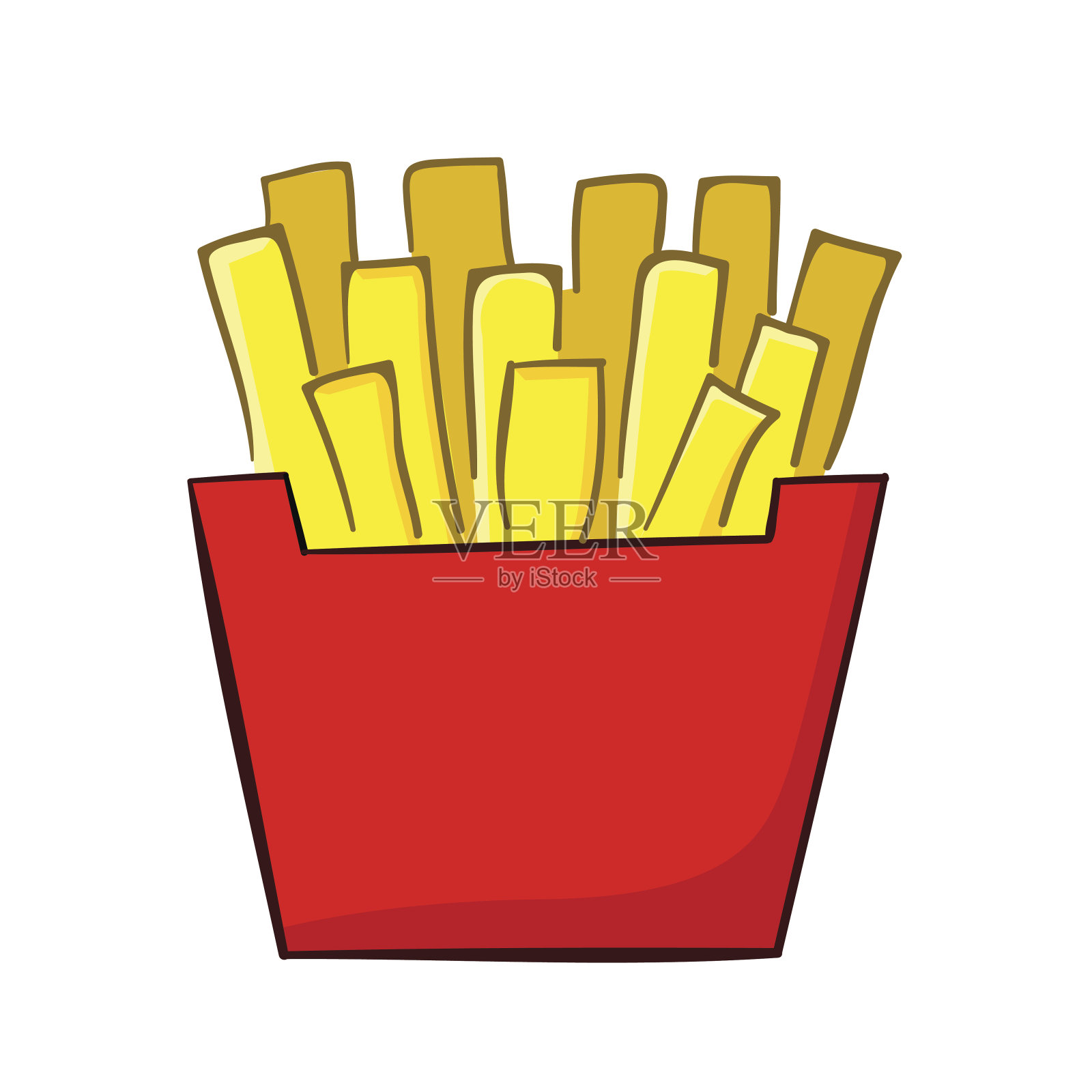 炸薯条设计元素图片