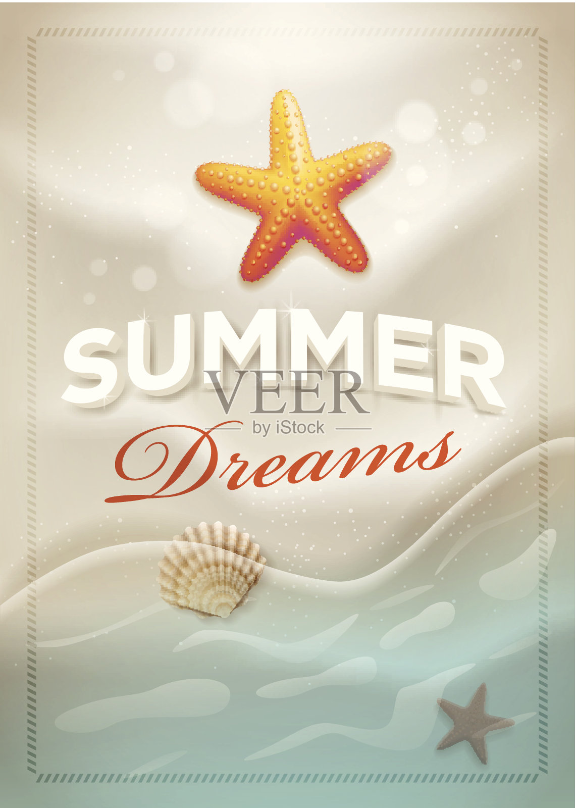 夏天的梦想插画图片素材