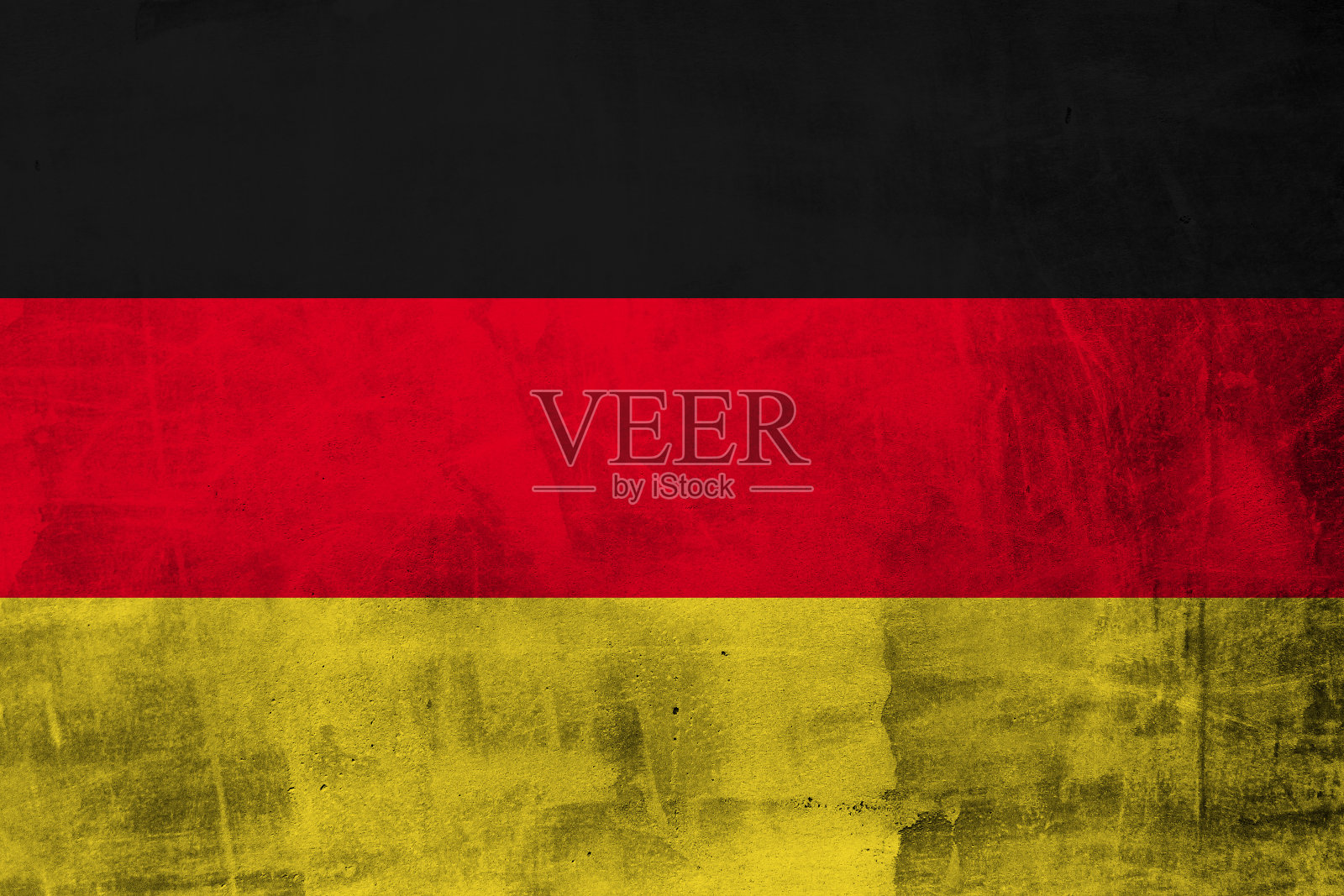 德国的垃圾旗照片摄影图片