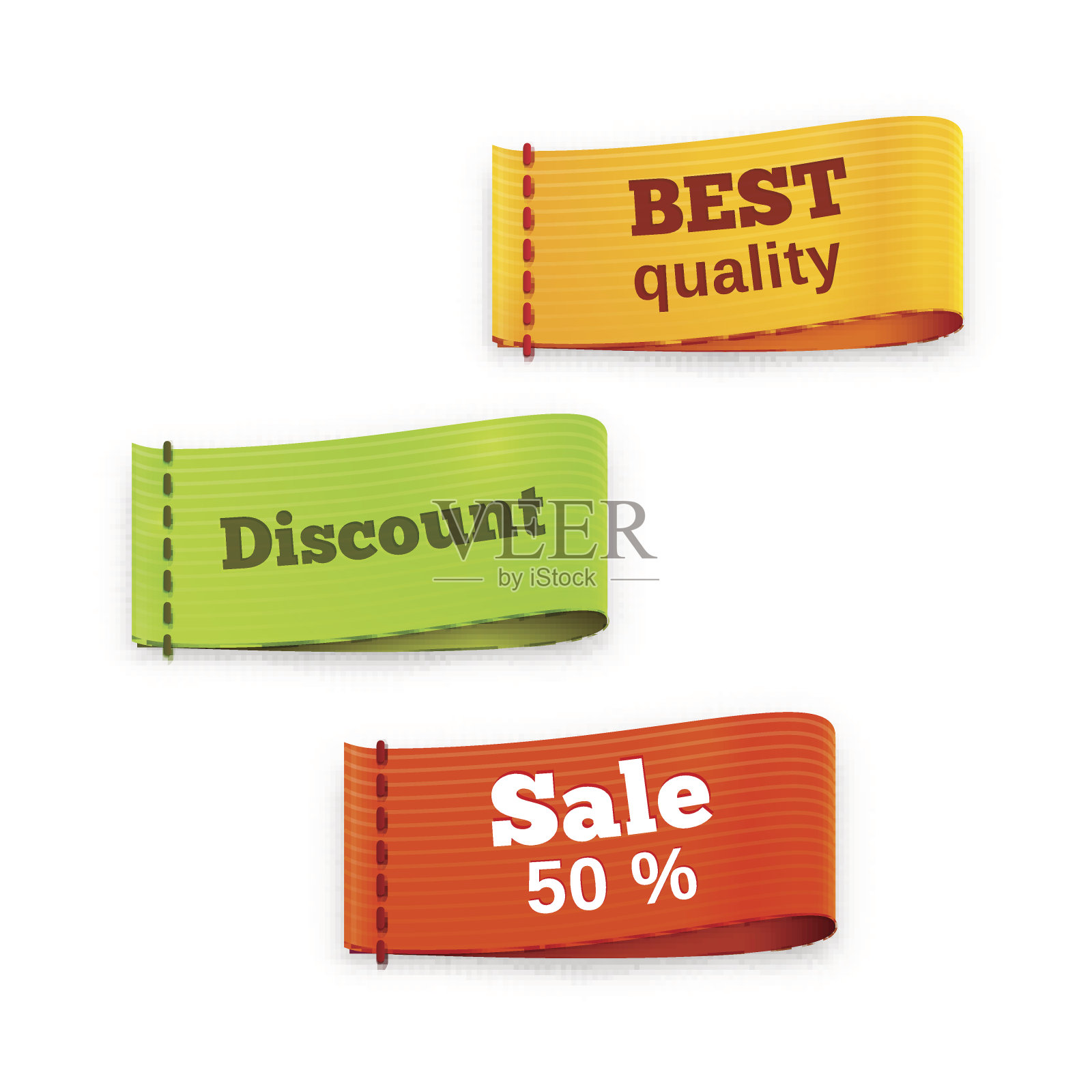 织物标签标签设计元素图片