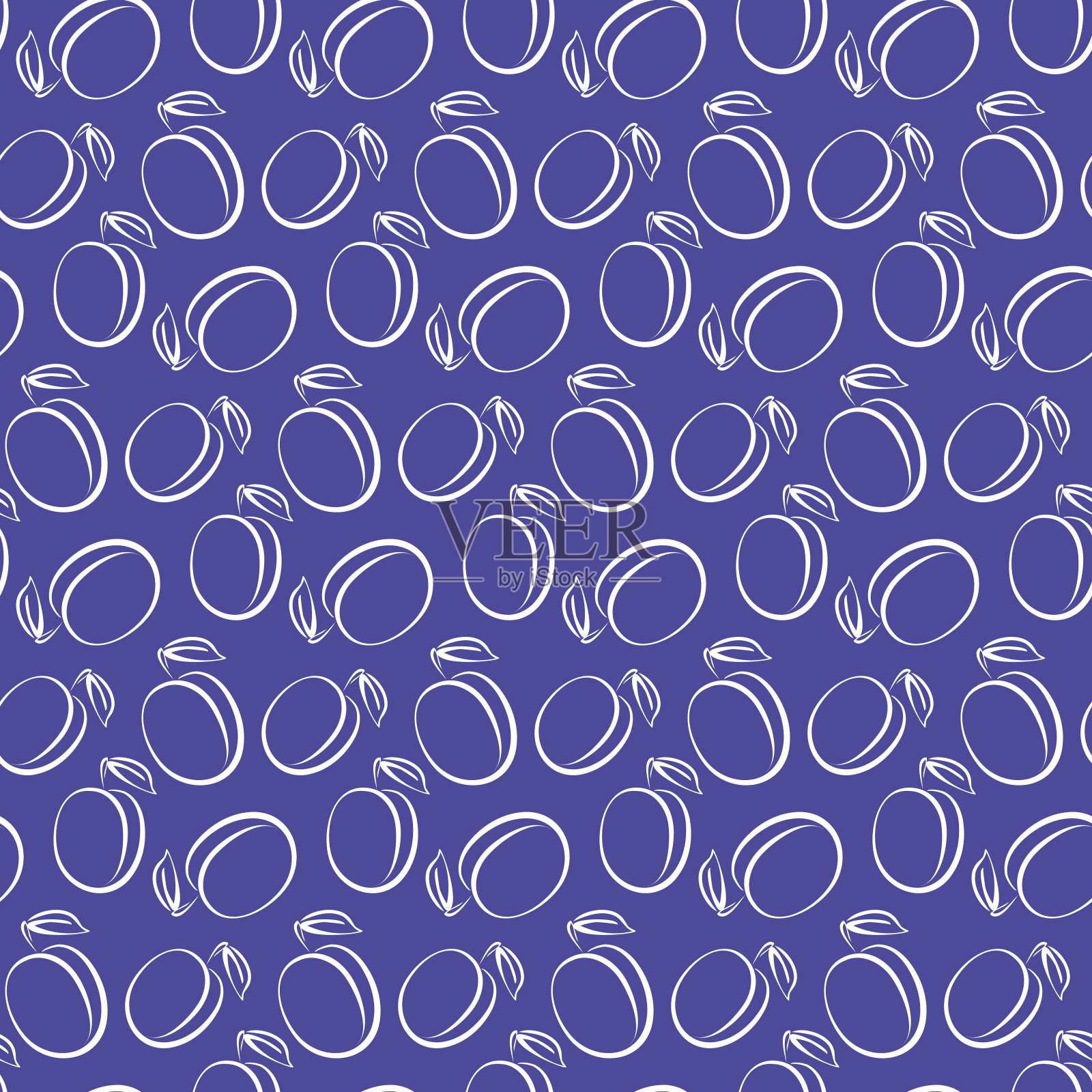 李子模式插画图片素材