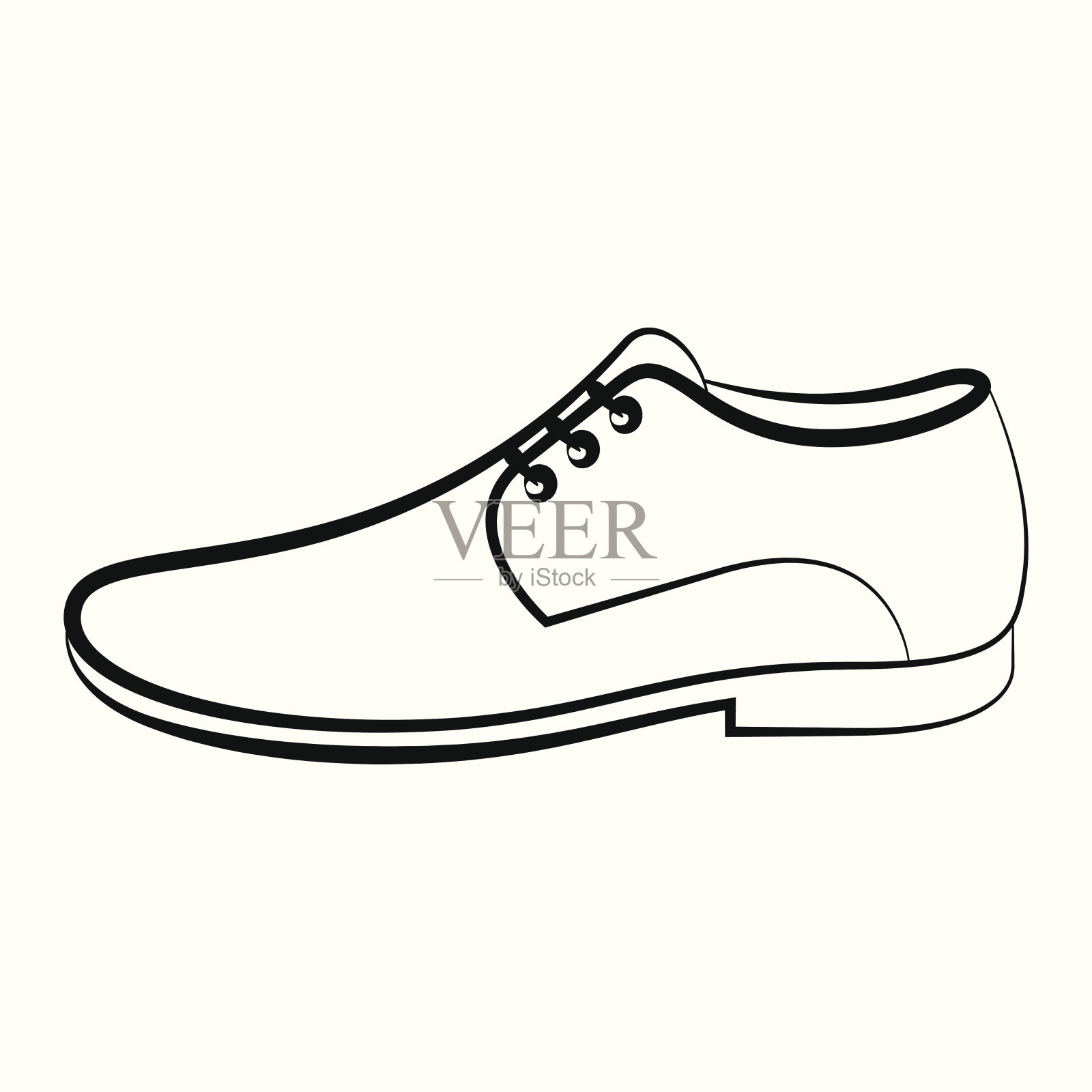 男人的鞋插画图片素材