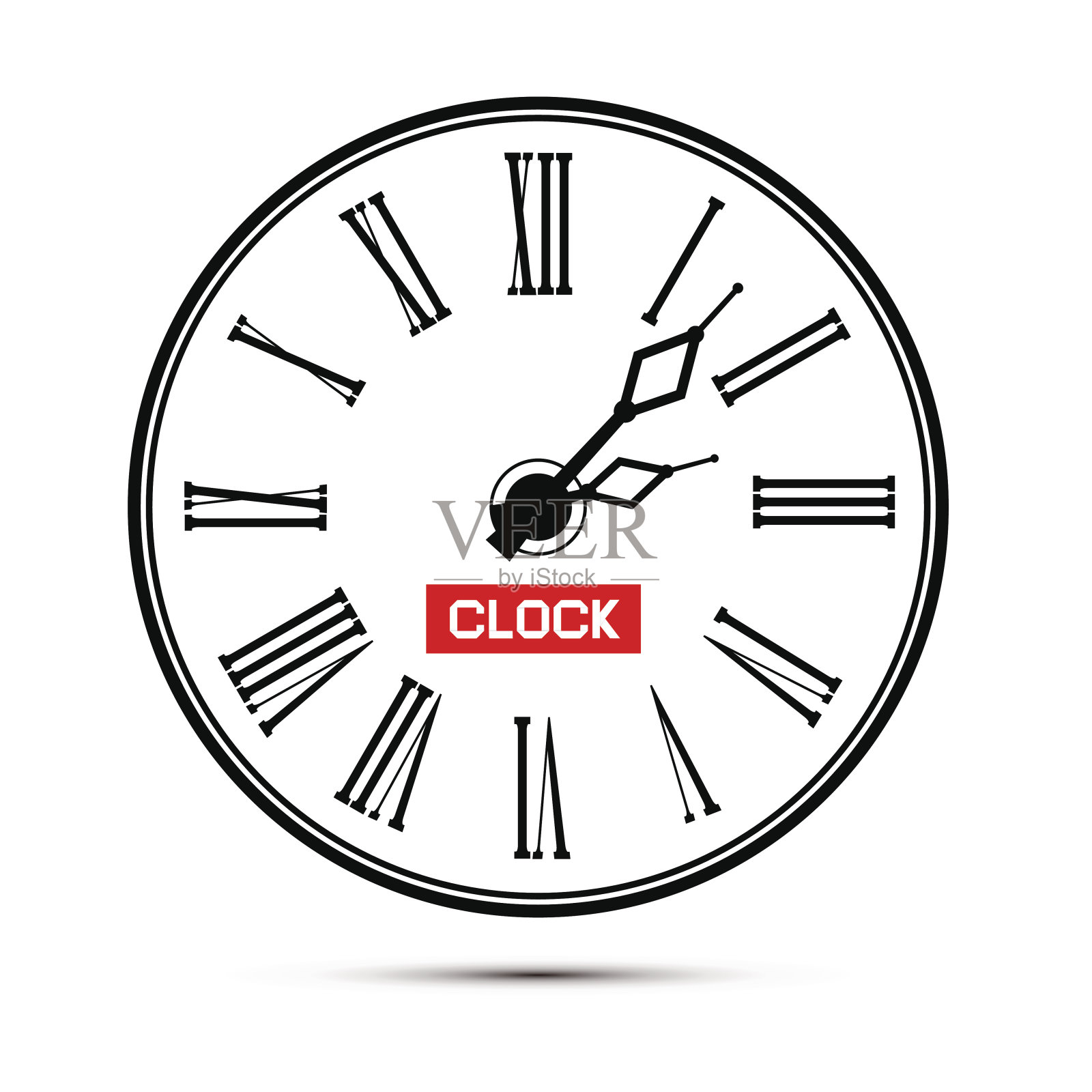 闹钟抽象插图插画图片素材