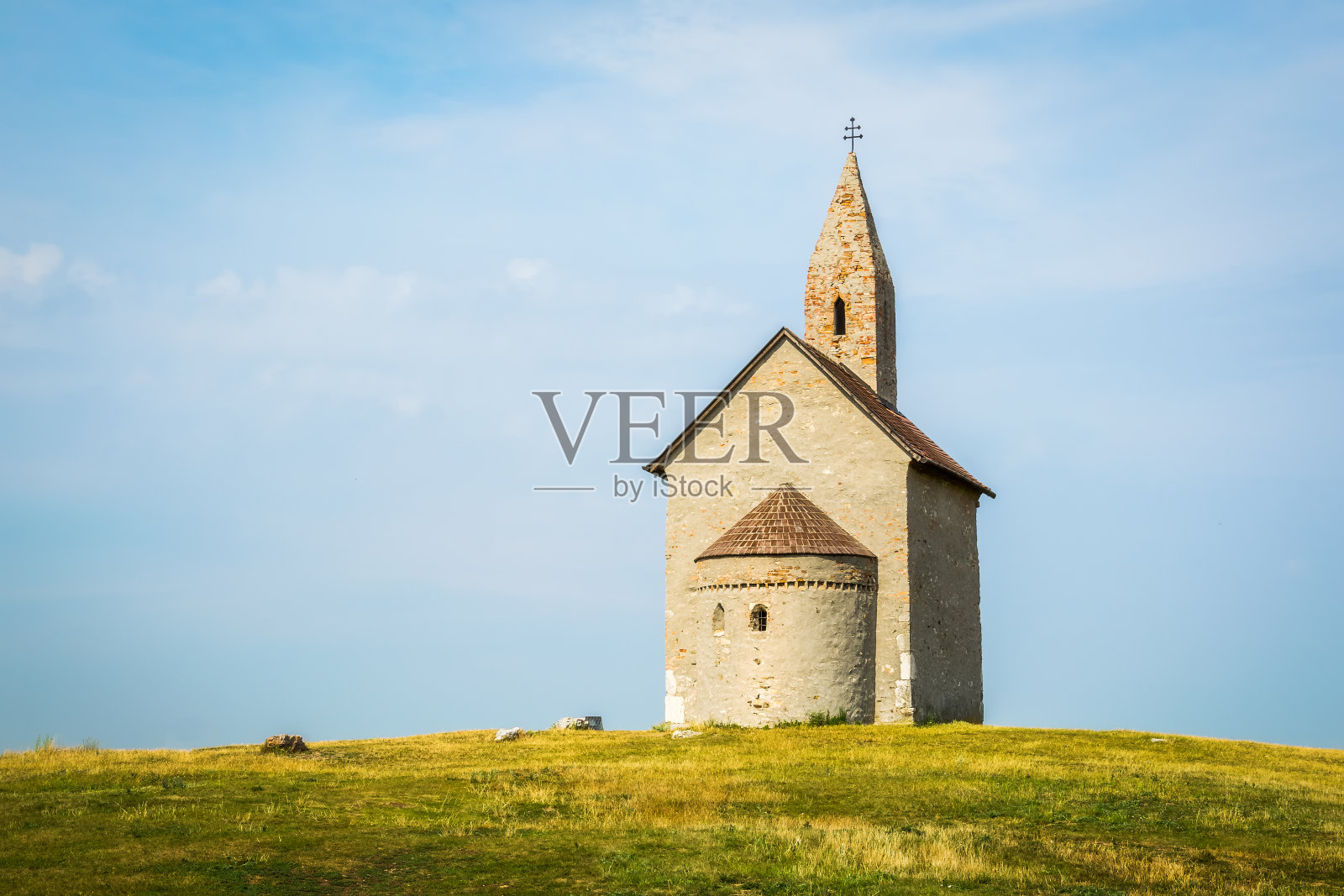 德拉佐夫斯的古罗马教堂，斯洛伐克照片摄影图片