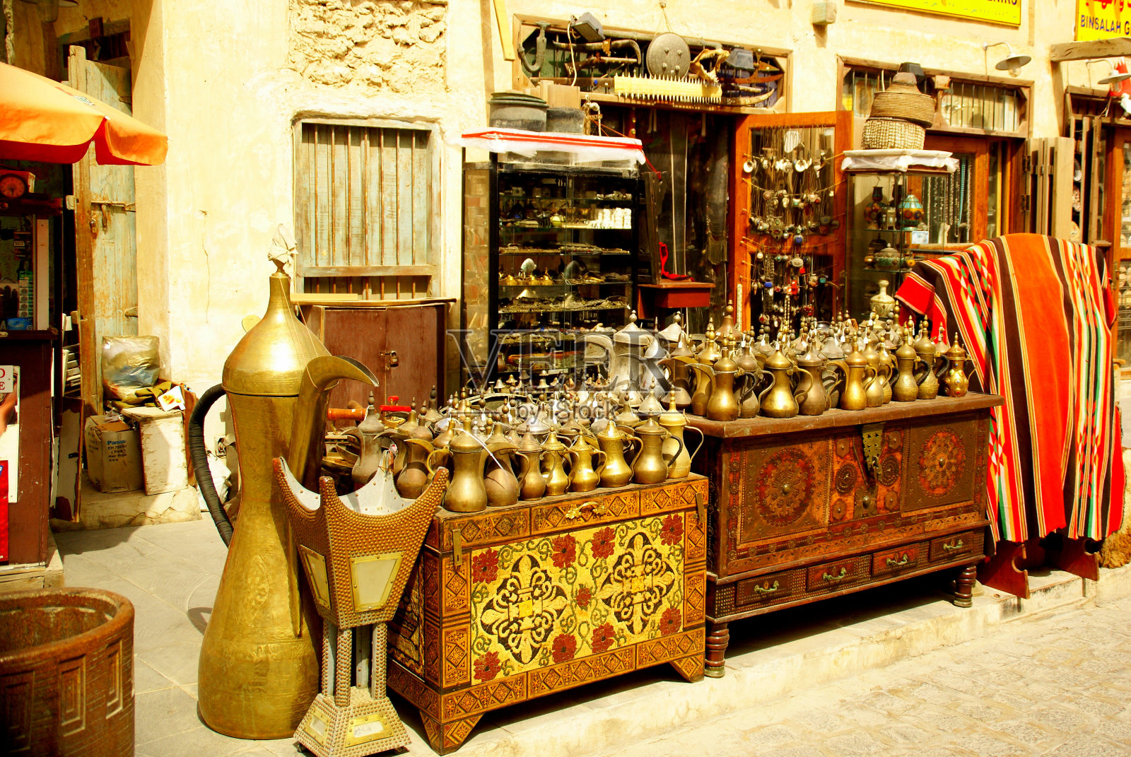 多哈瓦吉夫老市场商店照片摄影图片