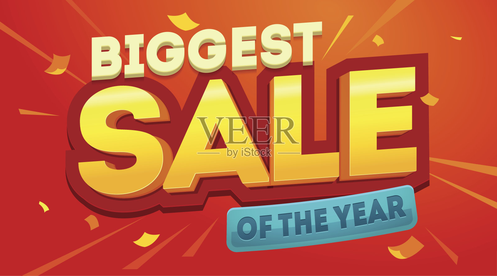 最大的销售横幅设计元素图片