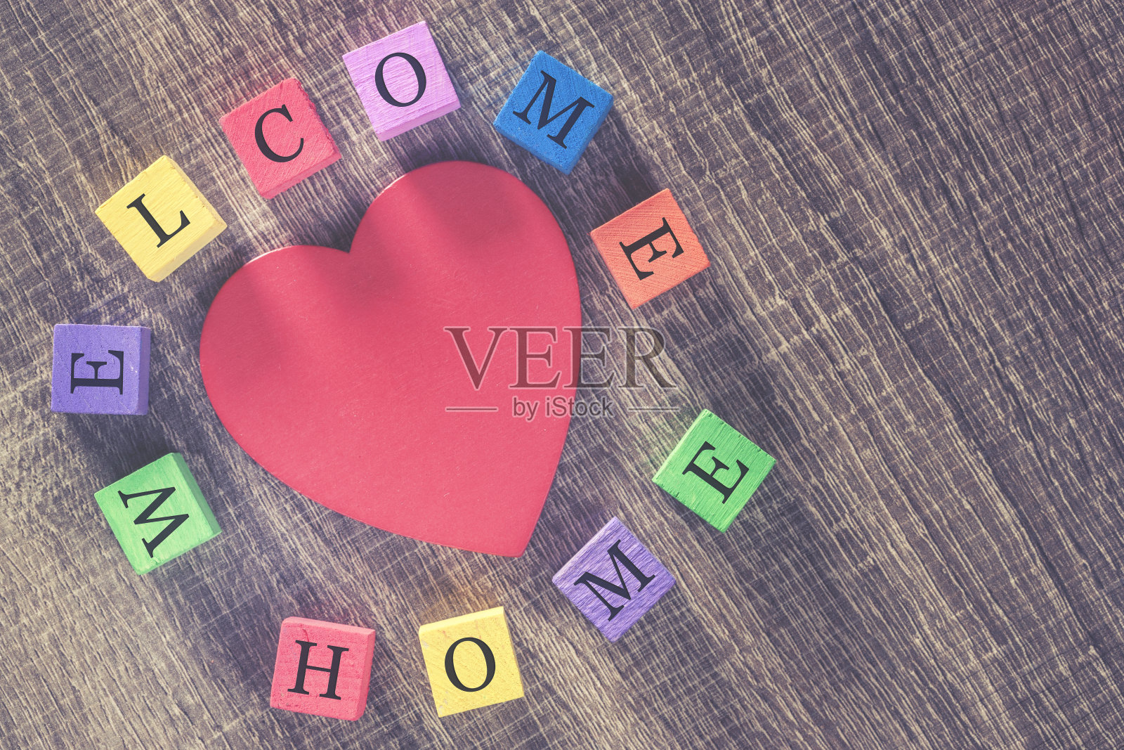 欢迎回家的消息照片摄影图片