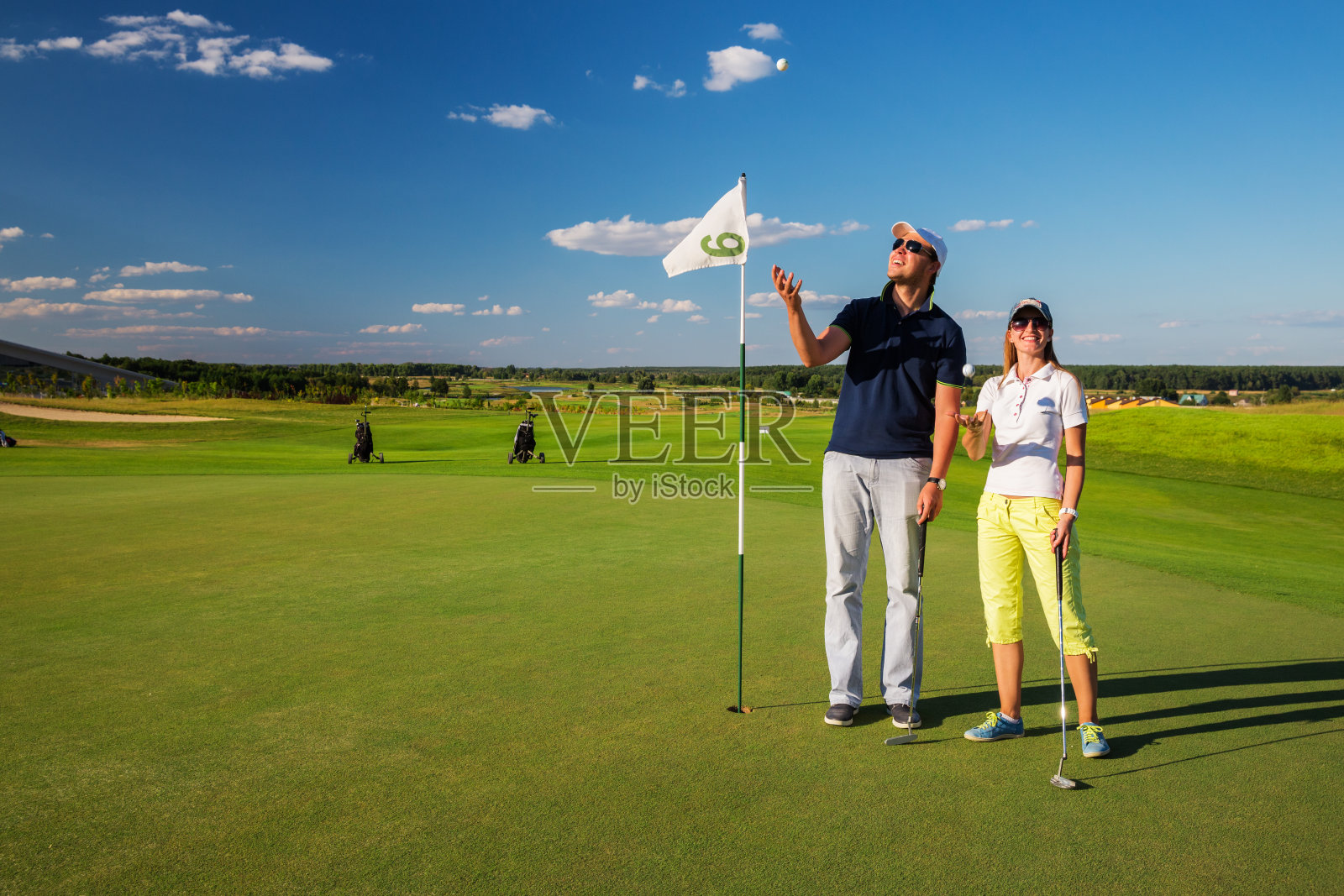 高尔夫球员照片摄影图片