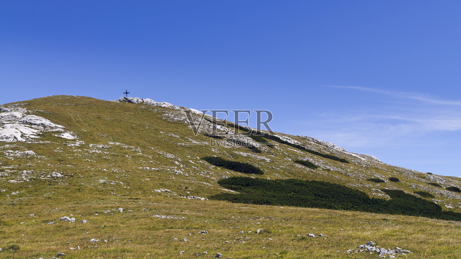Waxriegel顶十字，施尼贝格，下奥地利;奥地利照片摄影图片
