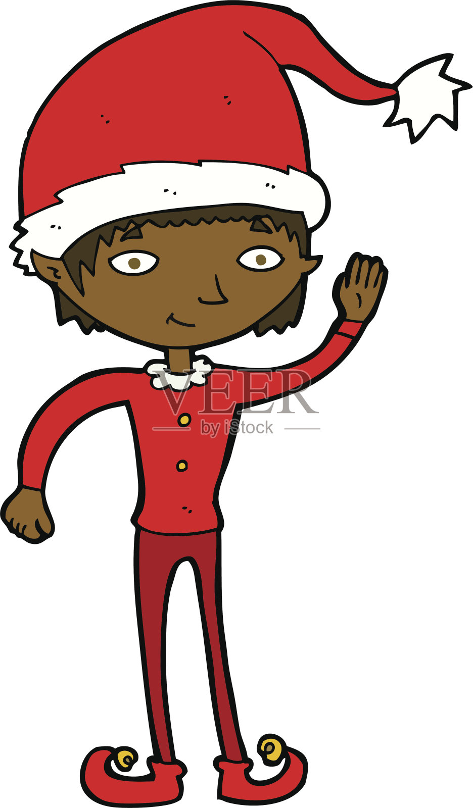 卡通圣诞小精灵设计元素图片