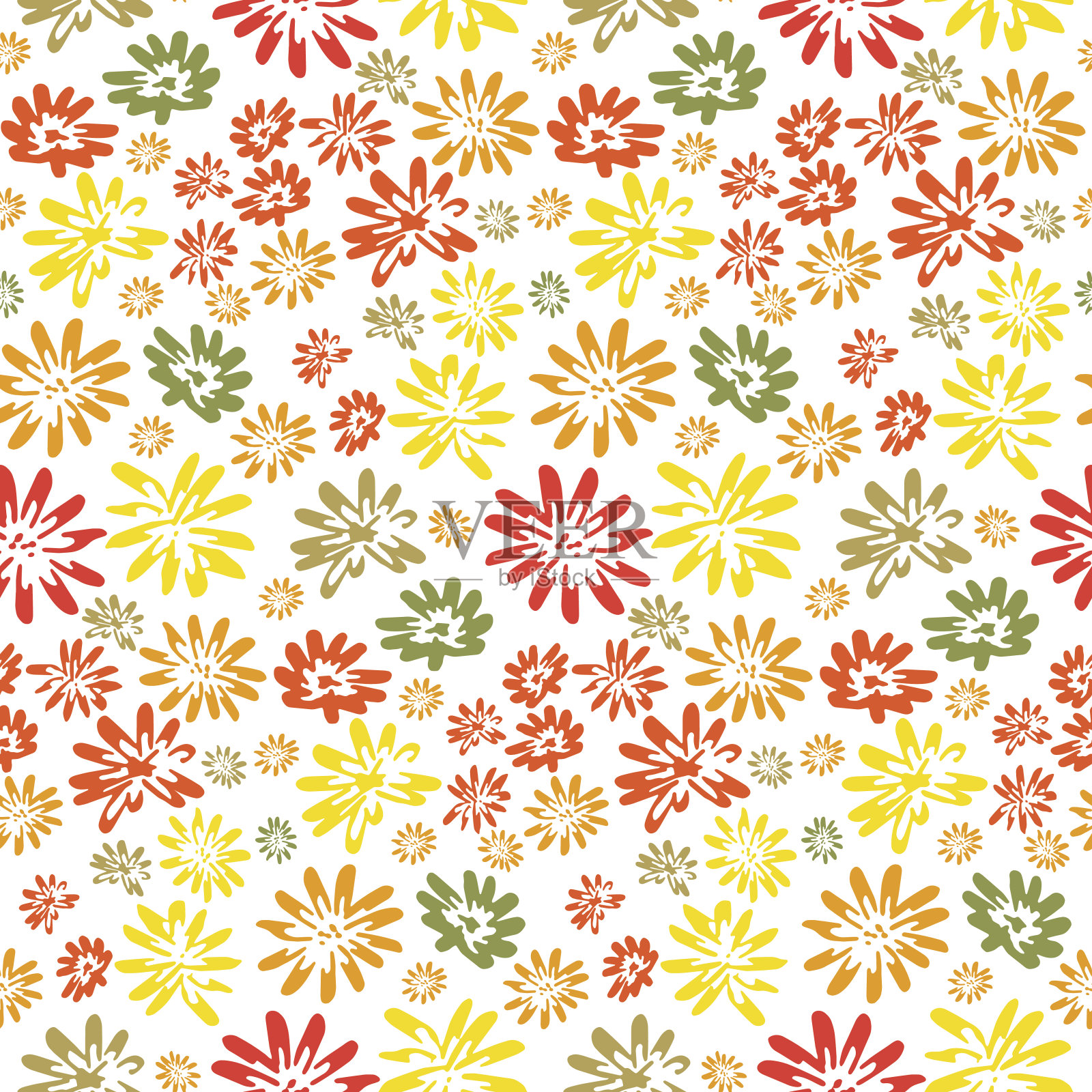 背景简单的花插画图片素材