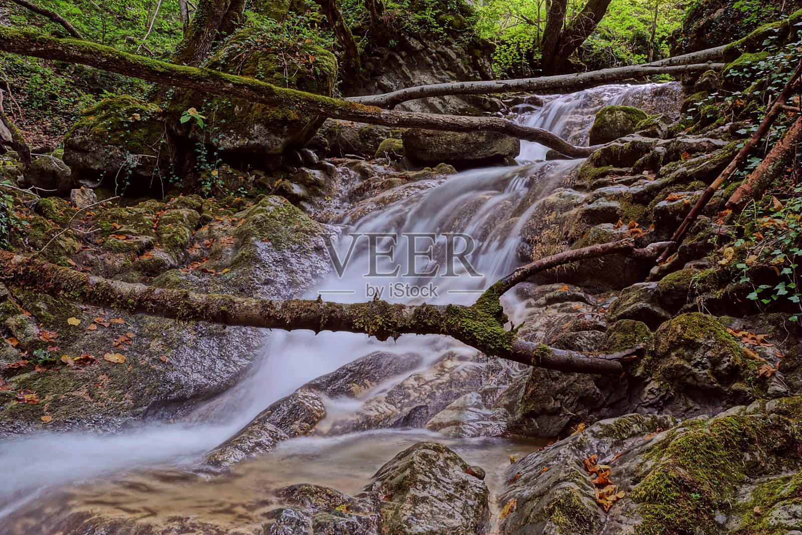 拉旺斯瀑布的小瀑布照片摄影图片