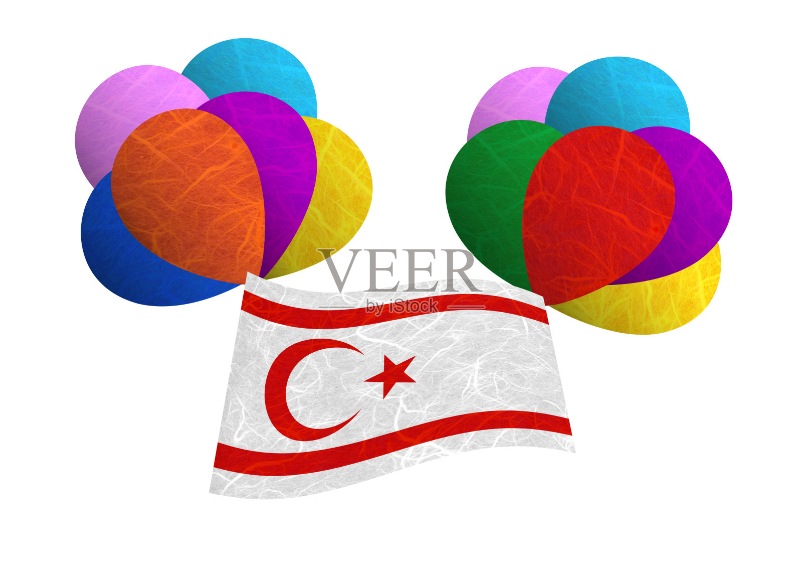 气球再造纸照片摄影图片