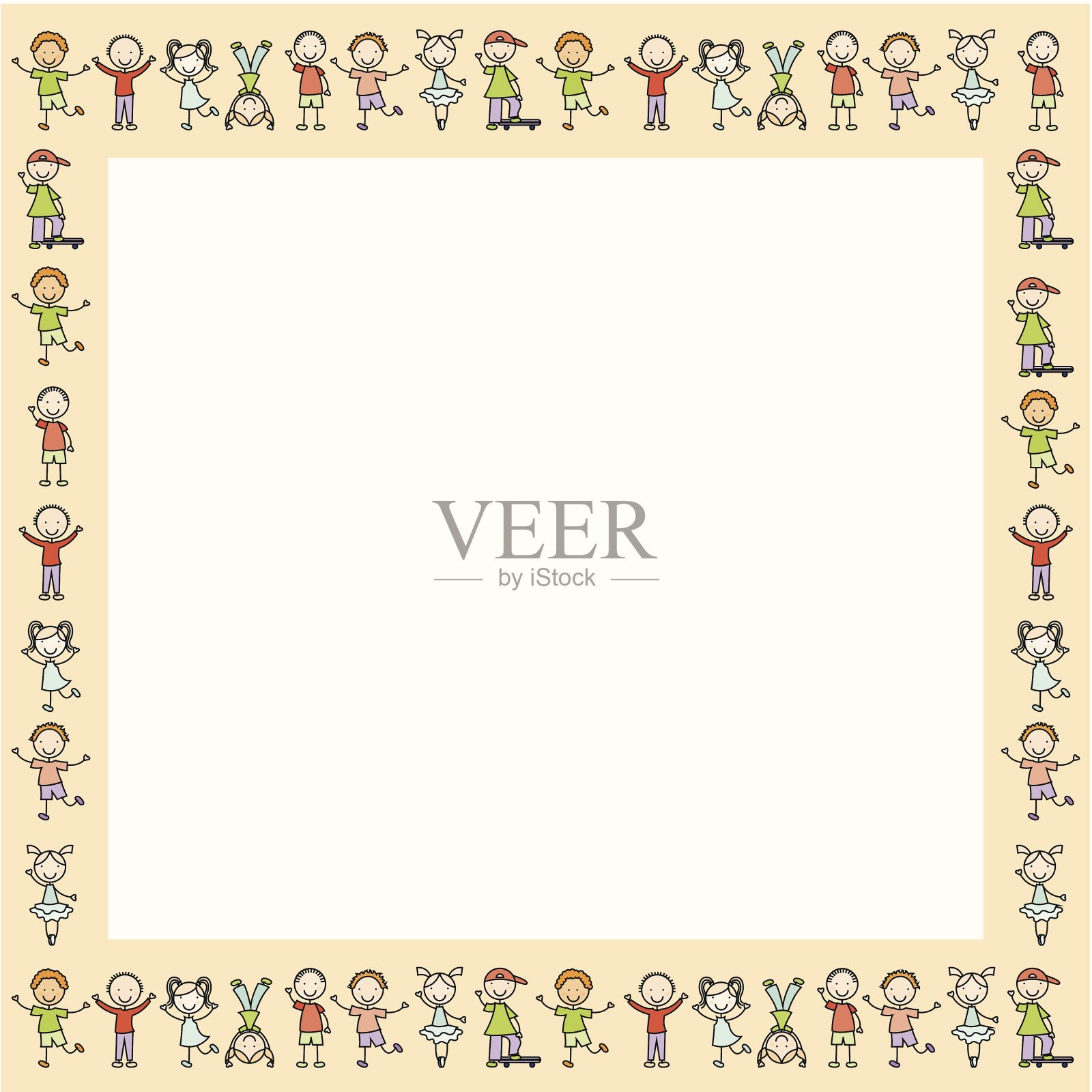 孩子们设计插画图片素材