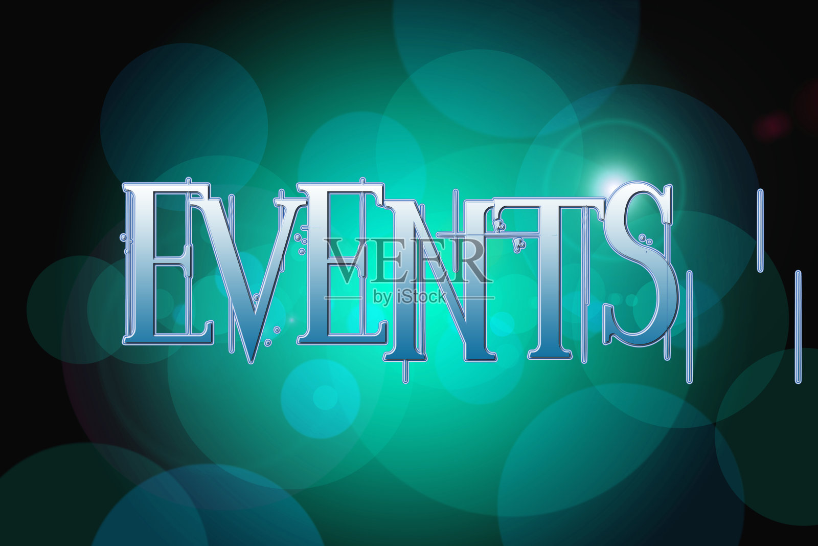 事件字上复古散景背景，概念标志照片摄影图片