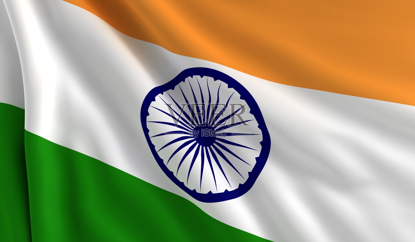 印度国旗照片摄影图片