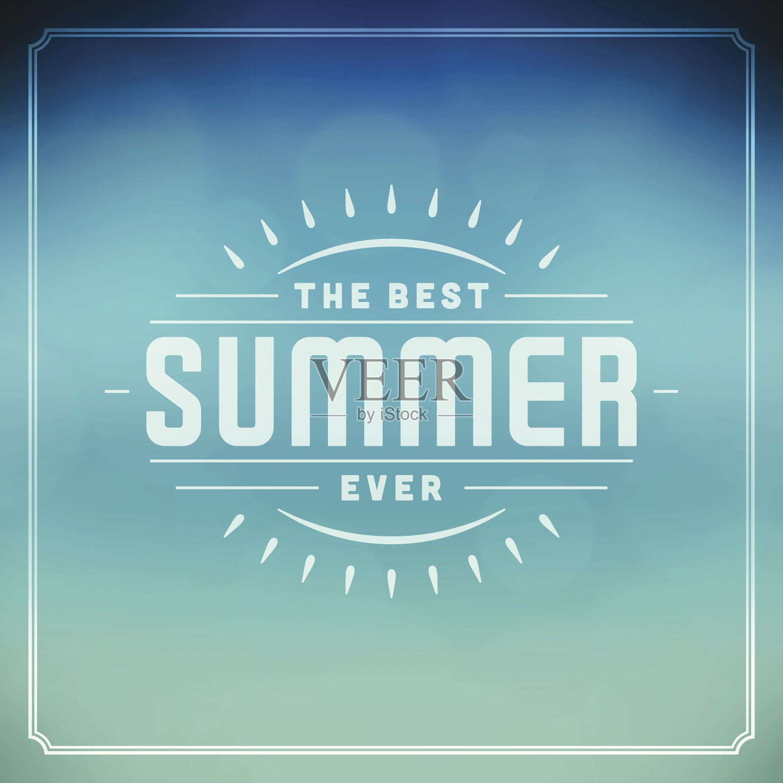 暑假矢量背景插画图片素材