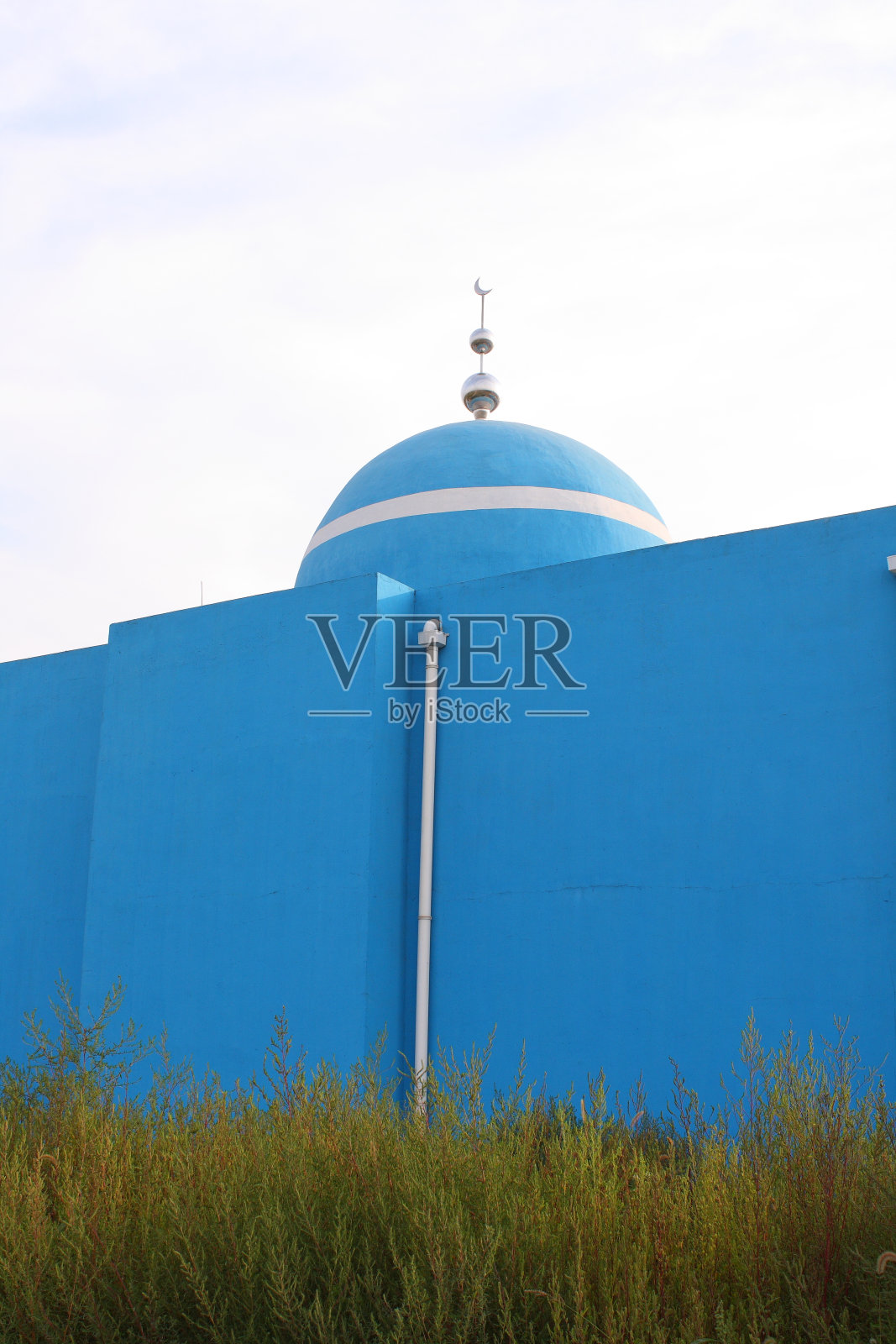 蓝色清真寺照片摄影图片