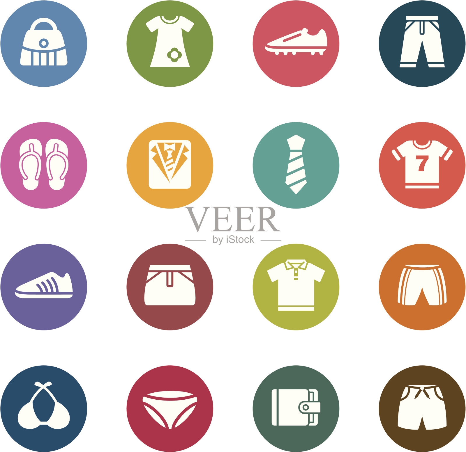 服装和配饰颜色图标图标素材