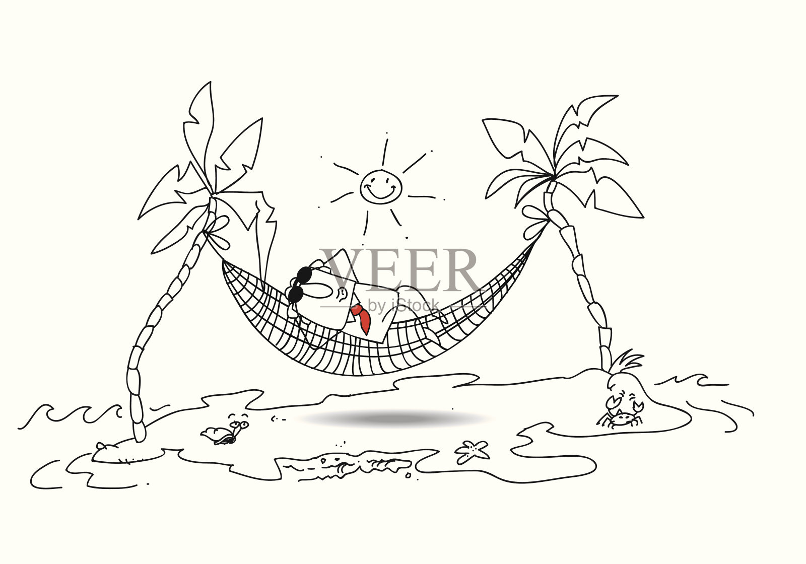 假期插画图片素材