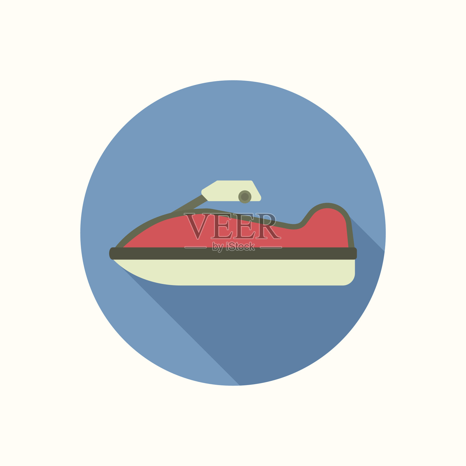 喷气滑雪图标插画图片素材