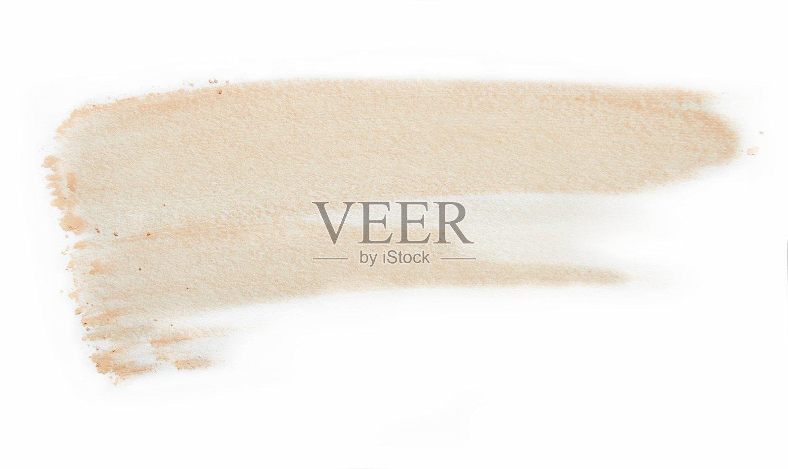 在白色的背景上涂抹自然的粉末笔刷照片摄影图片