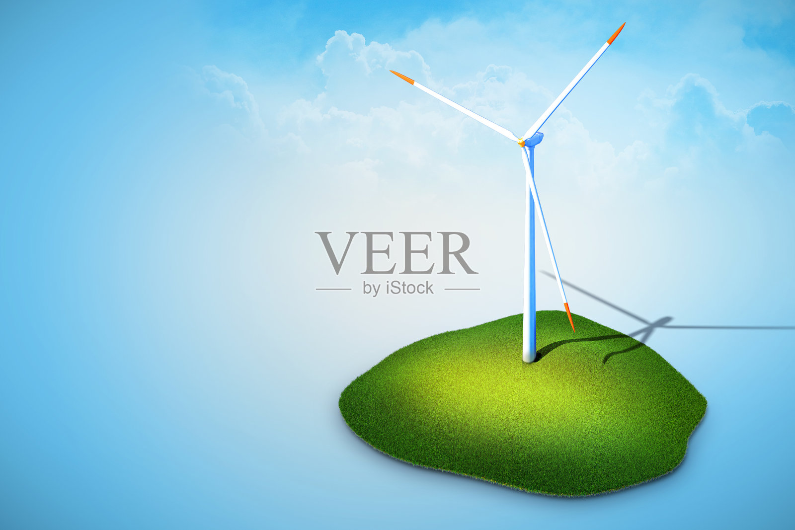 风力涡轮机发电照片摄影图片