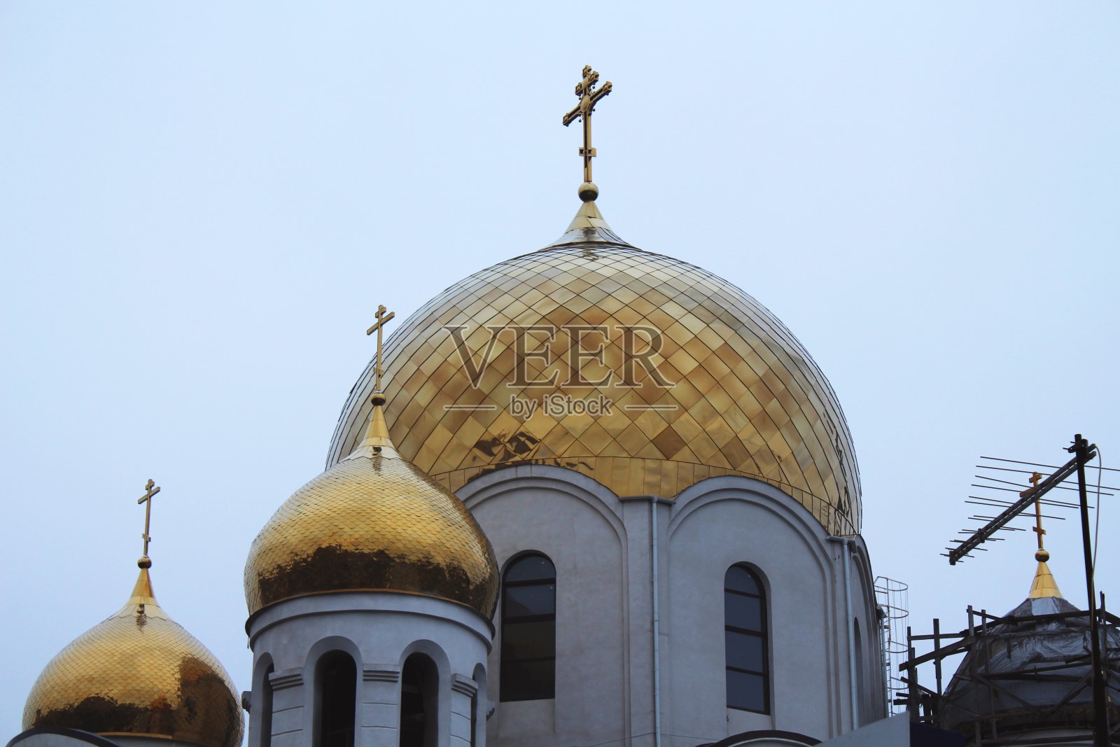 黄金球的圆顶照片摄影图片