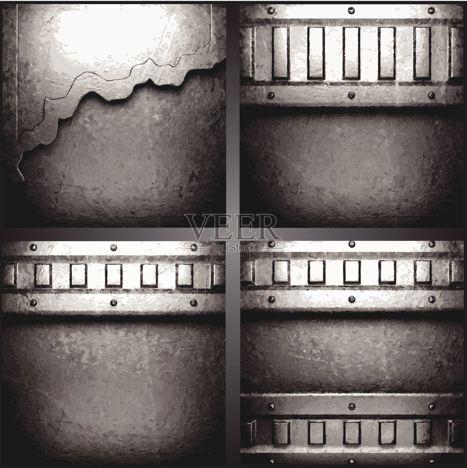 矢量金属背景集插画图片素材