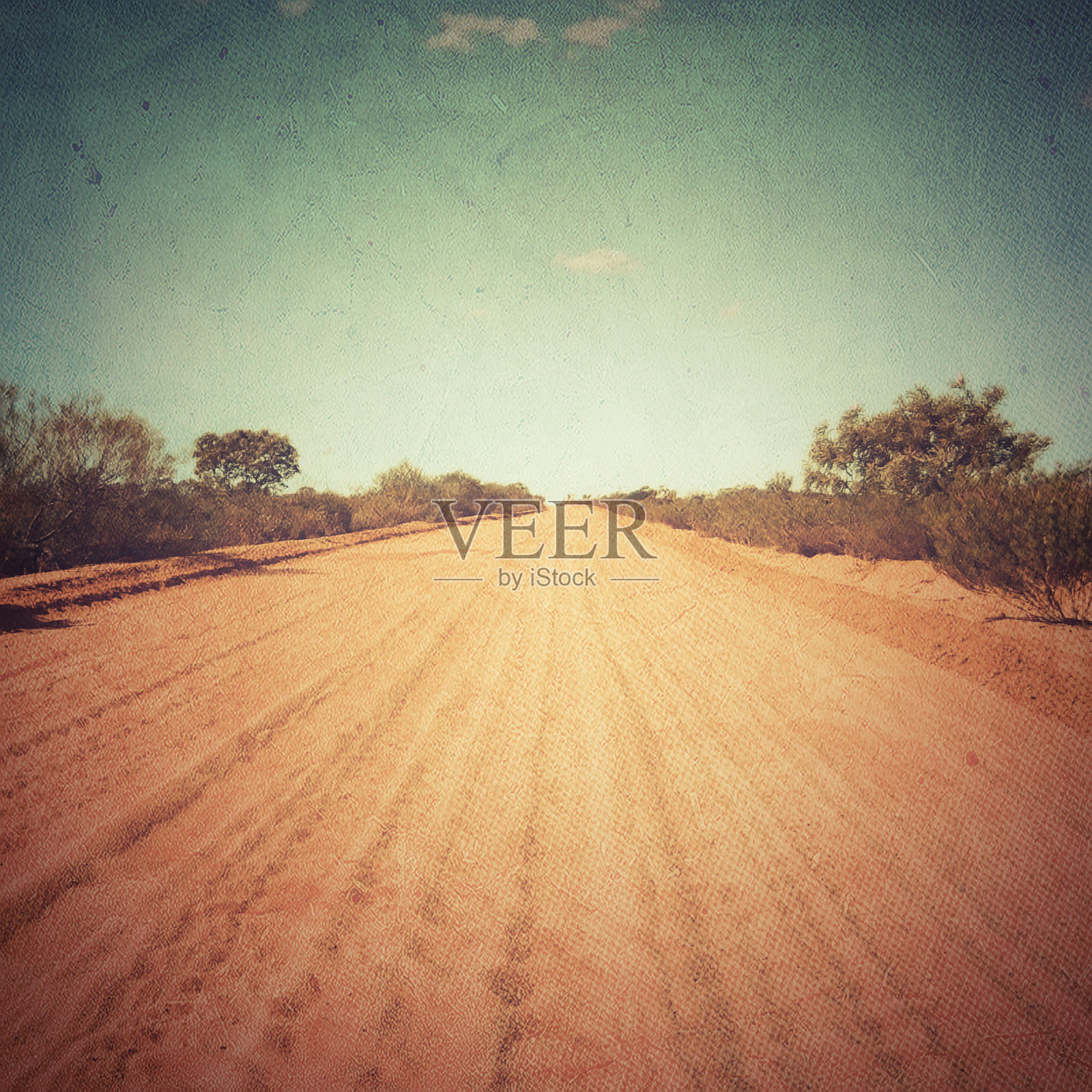 沙漠公路-内陆轨道照片摄影图片