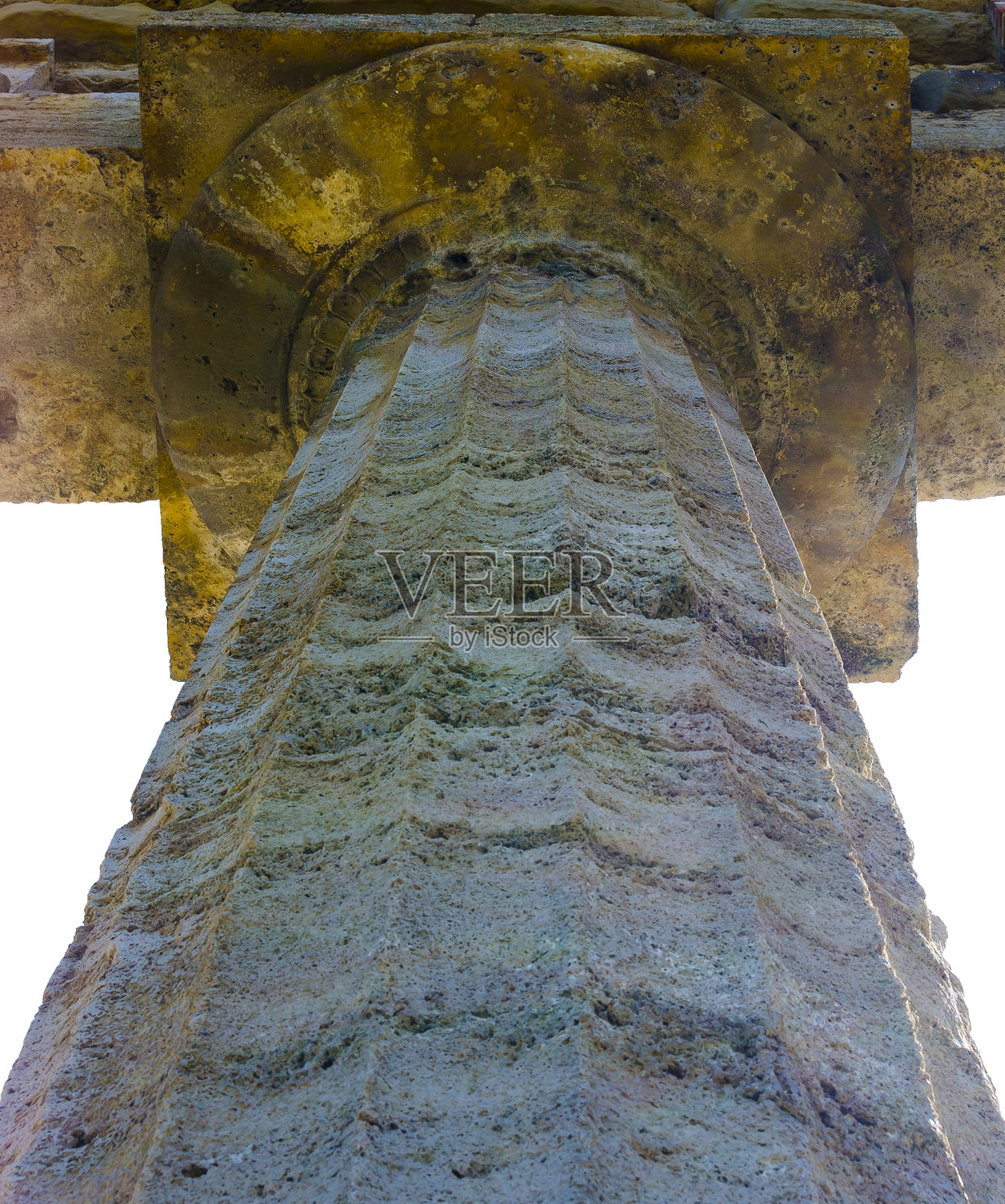 希腊西西亚神庙的细节照片摄影图片