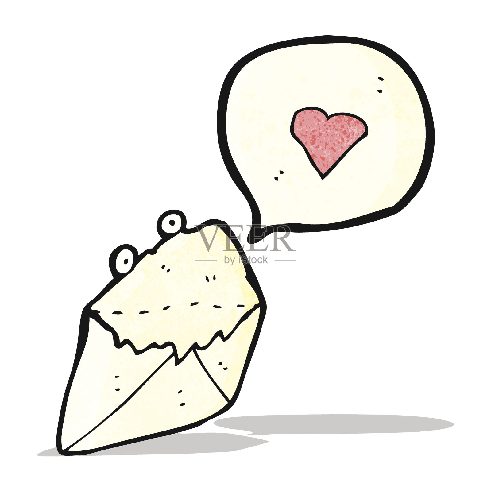 情书卡通插画图片素材